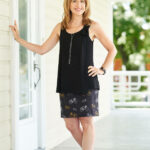 Black ''colombe'' tank top