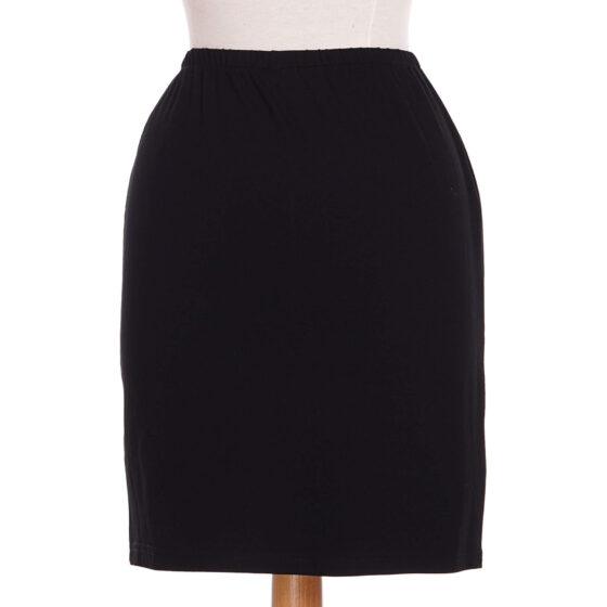 Black ''cigogne'' skirt