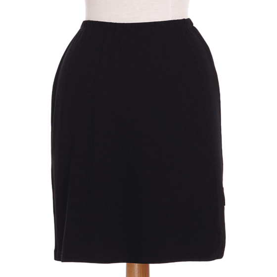 Black ''cigogne'' skirt