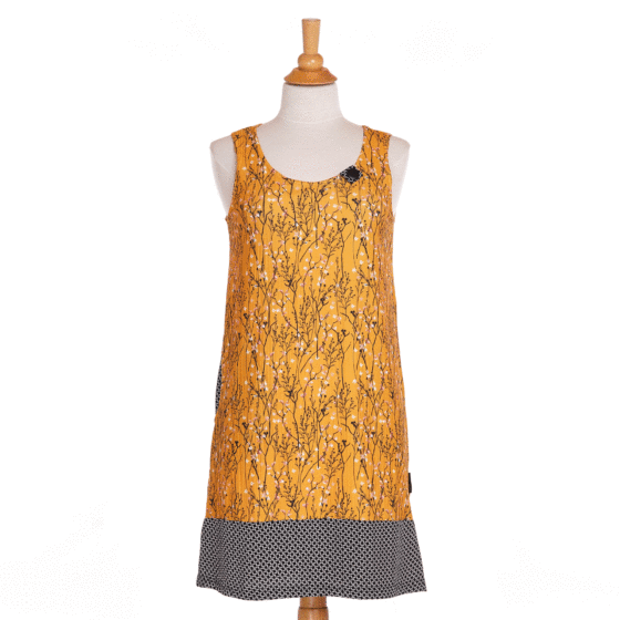 Yellow ''paruline'' dress