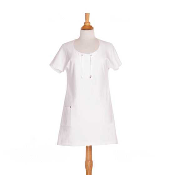 White ''quiscale'' tunic