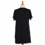 Black ''quiscale'' tunic