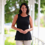 Reversible black tank top