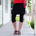 Black ''Éva'' legging-skirt