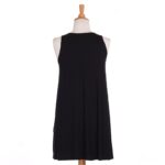 Black ''flamant'' dress