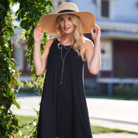 Robe flamant Noir