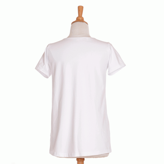 Tunique-t-shirt chouette Blanc