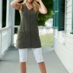 Khaki ''pélican'' tunic