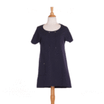 Navy blue ''quiscale'' tunic