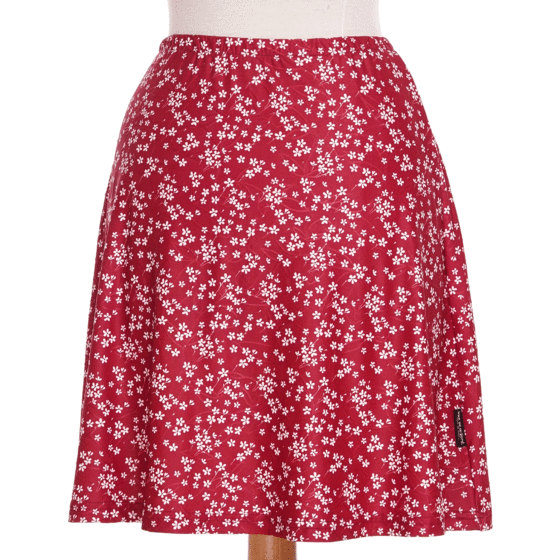 Little red flowers ''fauvette'' skirt