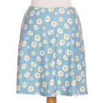 Turquoise daisies ''fauvette'' skirt