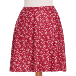 Little red flowers ''fauvette'' skirt