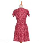 Red ''chardonneret'' dress