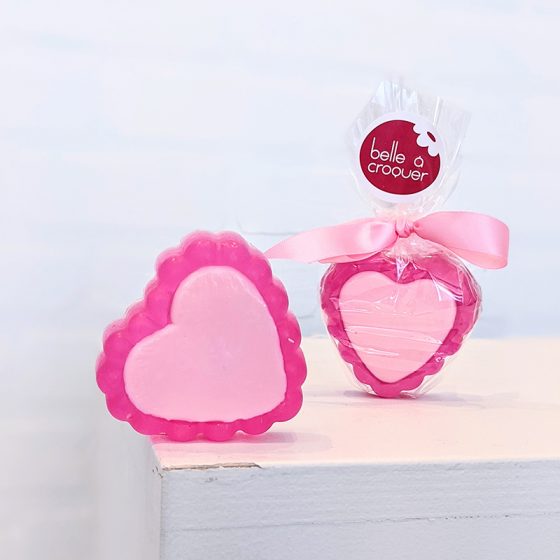 Jagged heart shaped soap