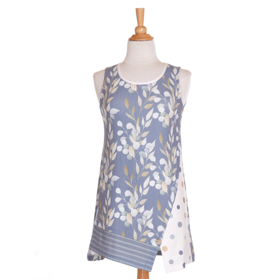 Soft foliage ''mésange'' tunic