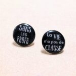 Boucles d'oreilles sans les profs