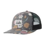 Casquette Fleurs gris