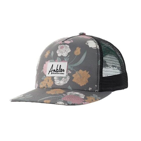 Casquette Fleurs noir