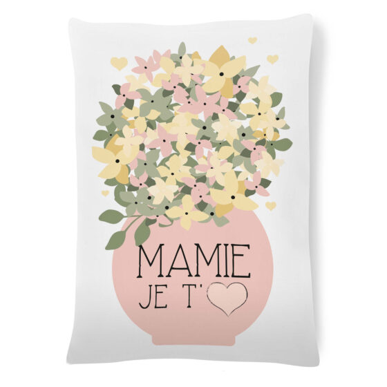 Coussin Mamie je t'aime