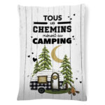 Coussin Tous les chemins...camping