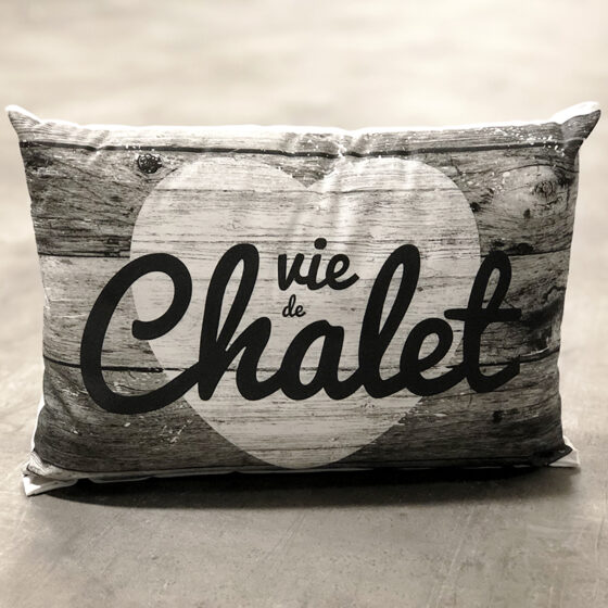 Coussin Vie de chalet