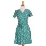 Kelly green ''chardonneret'' dress