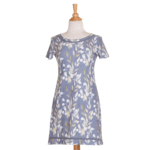 Soft foliage ''tourterelle'' dress