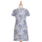 Robe tourterelle Doux feuillage