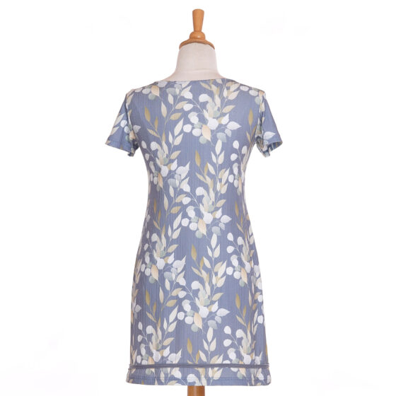 Robe tourterelle Doux feuillage