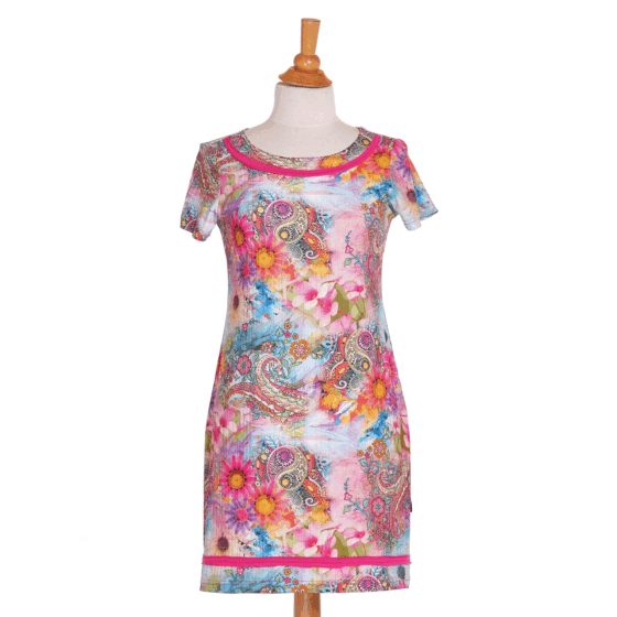 Robe tourterelle Profusion de couleurs