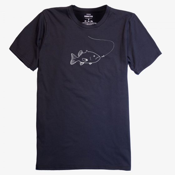 T-shirt Poisson Noir