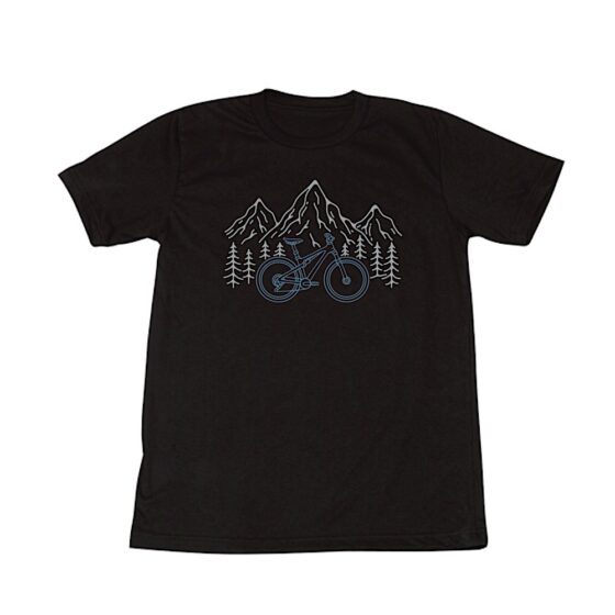 T-shirt vélo de montagne Noir