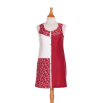 Red and white ''perroquet'' tunic