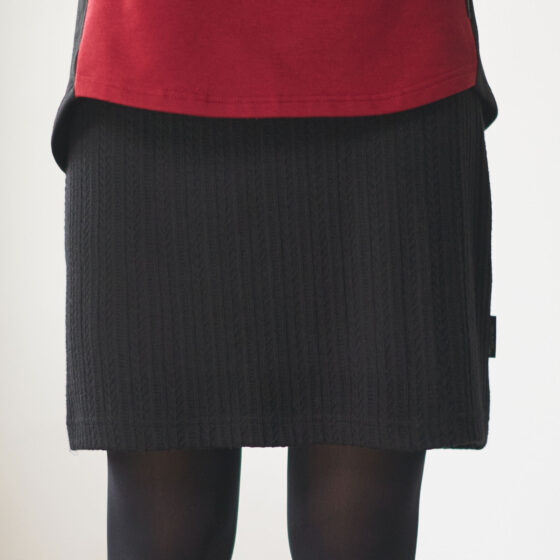 Black ''tourmaline'' skirt