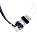 Collier Mosaïk complexe Noir