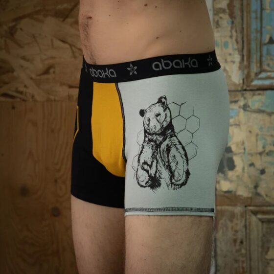 Boxer Bob ours Noir et gris