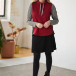 Red ''mercure'' sweater