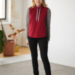 Red ''mercure'' sweater