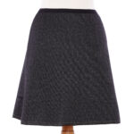 Grey denim ''précieuse'' skirt