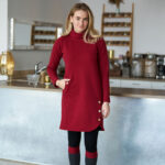 Red ''aventurine'' dress