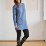 Blue ''cornaline'' tunic