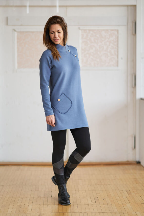 Blue ''cornaline'' tunic