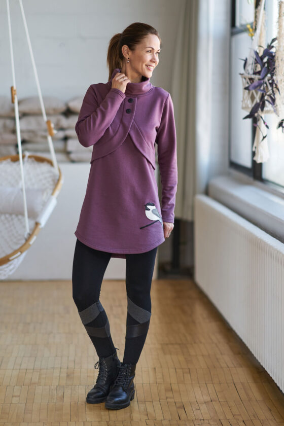 Lavender ''rubis'' tunic