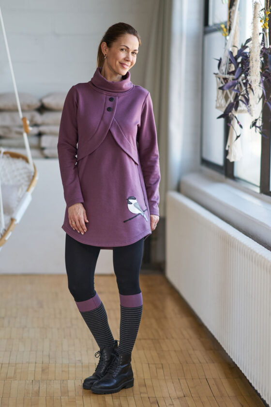 Lavender ''rubis'' tunic