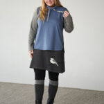 Blue ''mercure'' sweater