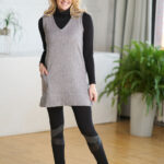 Grey ''quartz'' tank top-tunic