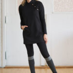 Black ''cornaline'' tunic