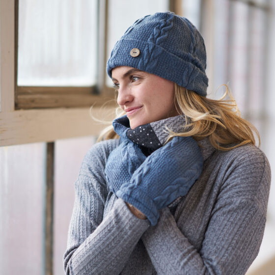 Tuque inuktitut Bleu