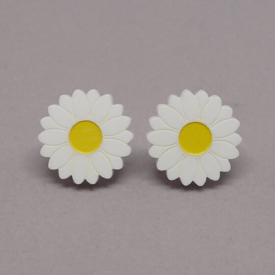 Boucle d'oreilles marguerite