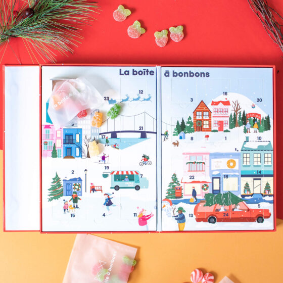 Calendrier de l'Avent de jujubes